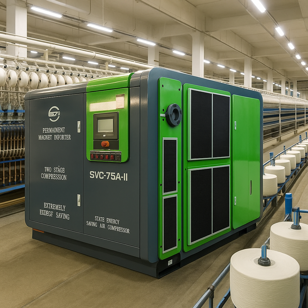 air compressor for textile industry